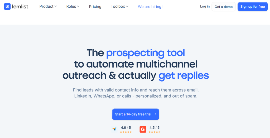 Top tools for in-house cold outreach - Lemlist