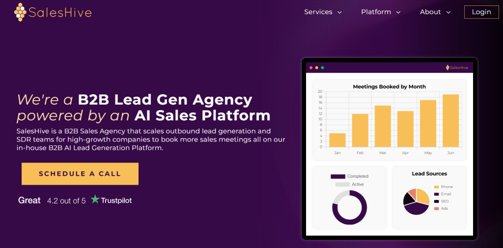 best cold outreach services in usa - SalesHive