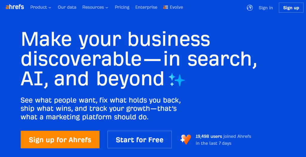 Tools for lead generation for software companies - Ahrefs.